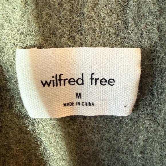 Wilfred Free Hush Knit Mini Ribbed Sweater Dress - Sage Green - Size M Aritzia - Picture 6 of 8